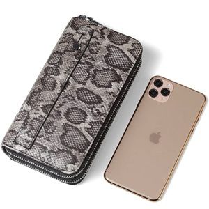 Daisy Rose Dual Zipper Wallet & Phone Clutch with Hand Strap and RFID Blocking